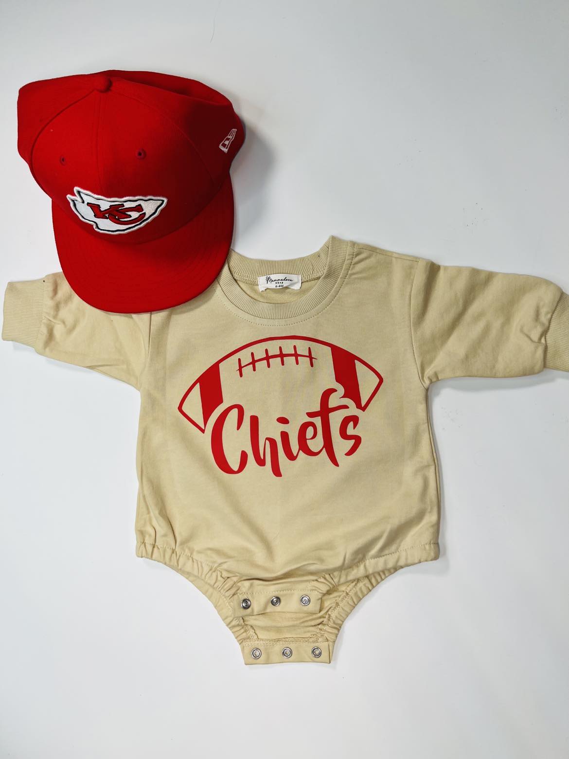 Chief, KC Bubble Sweatshirt romper for baby/infant/toddler. Oversized Sweatshirt