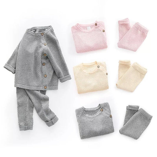 Knitted 2 piece set Baby/Toddler sweater and pants. 2 set baby clothing. Knitwear for kids