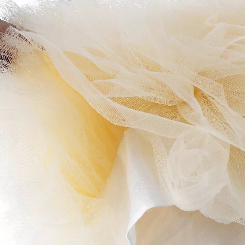 Beige Tulle Dress