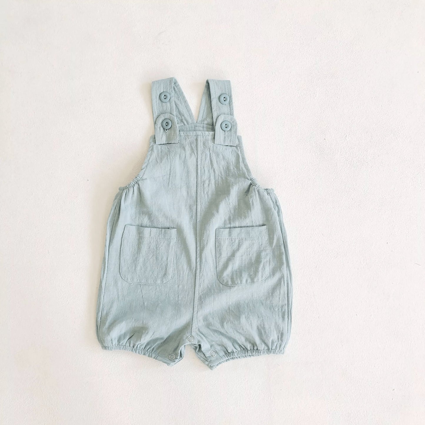 Linen overall playsuit