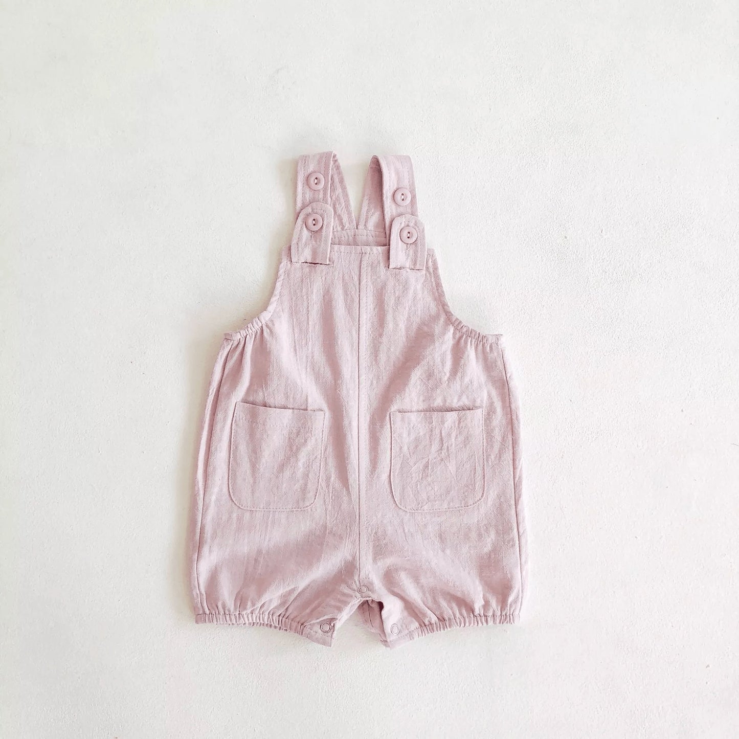 Linen overall playsuit