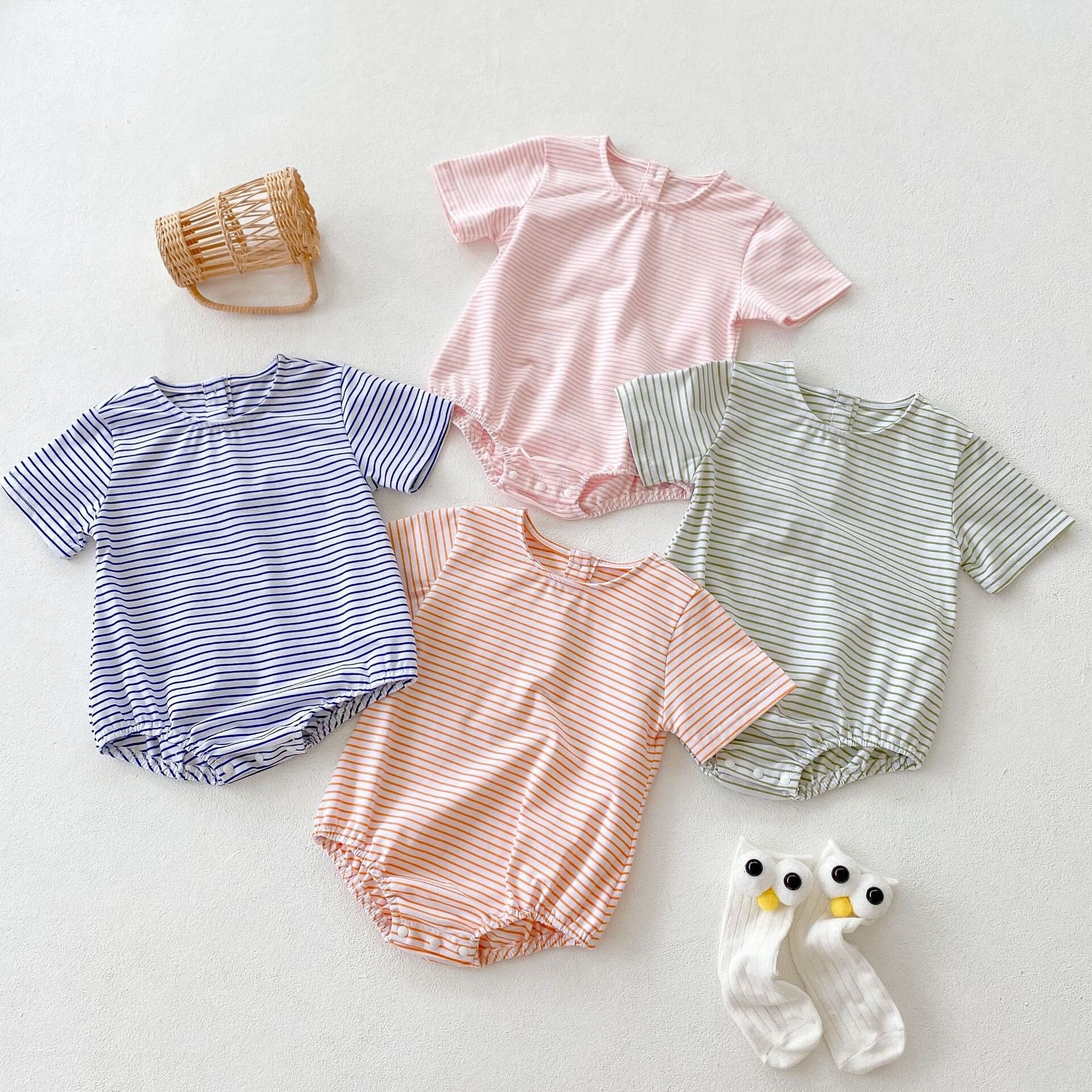 Personalized name, striped romper for baby and toddler, Baby Shower gift , Gender Neutral Oversized romper for spring/summer
