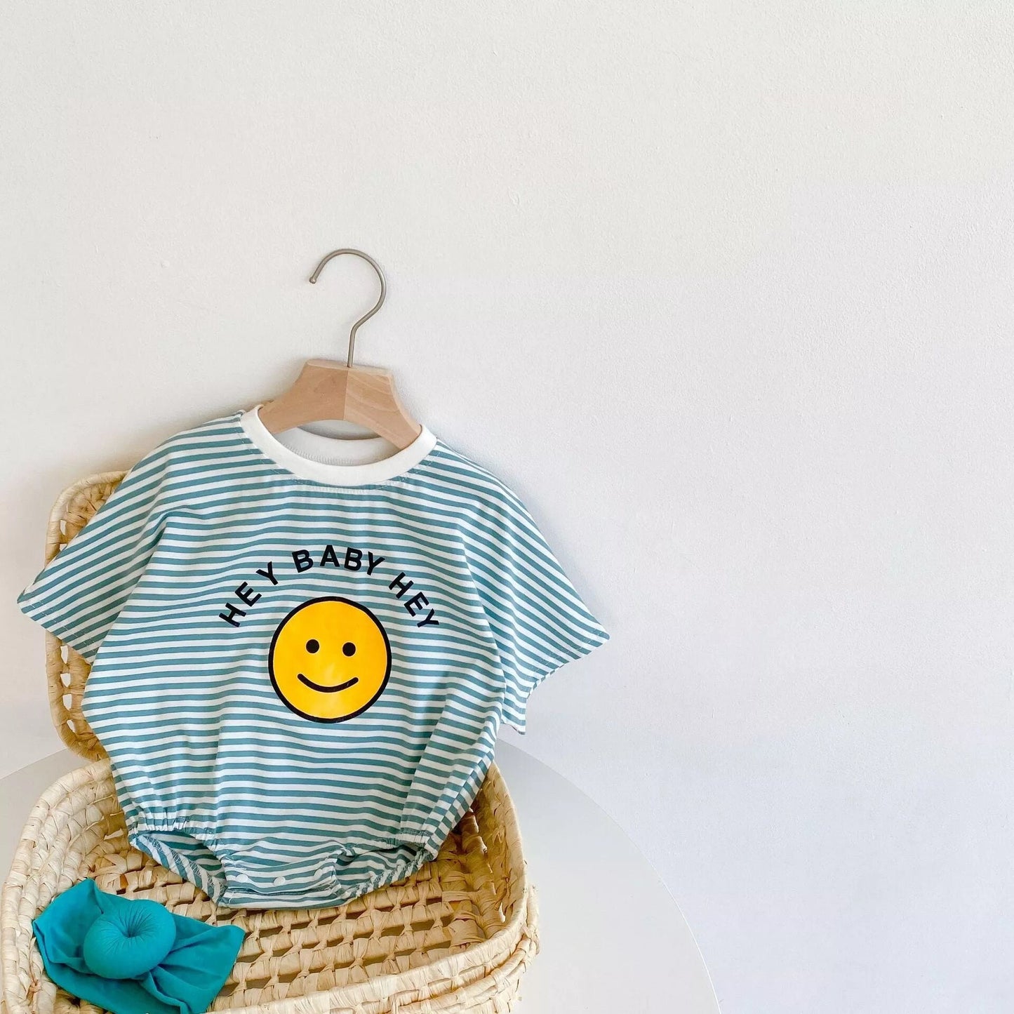 Smiley face oversized, bubble Baby and Toddler Romper