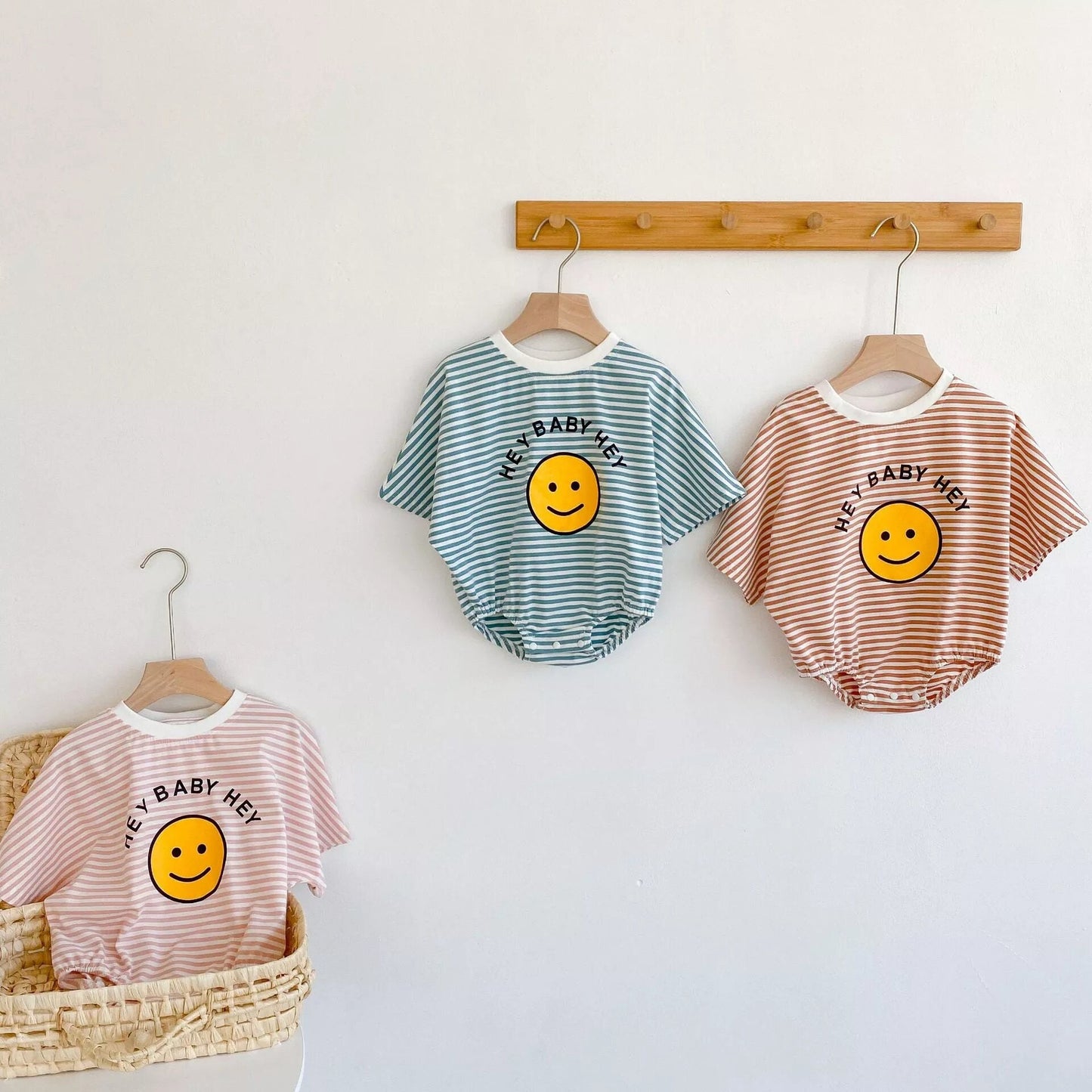 Smiley face oversized, bubble Baby and Toddler Romper