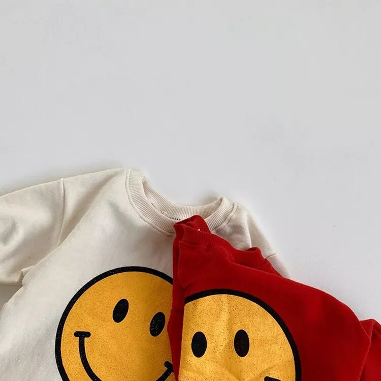 Smiley Face Sweatshirt romper