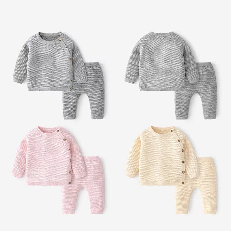 Knitted 2 piece set Baby/Toddler sweater and pants. 2 set baby clothing. Knitwear for kids