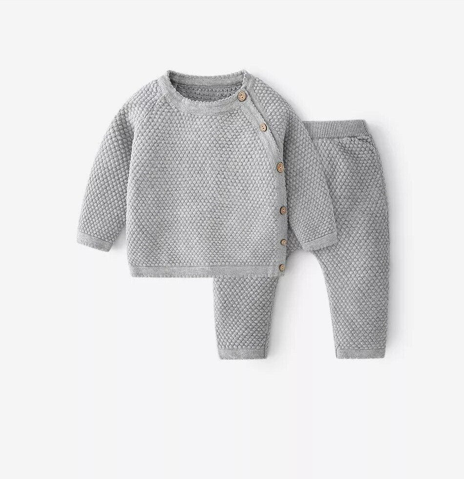 Knitted 2 piece set Baby/Toddler sweater and pants. 2 set baby clothing. Knitwear for kids