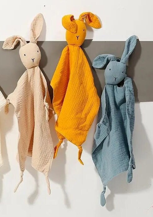 Bunny Muslin Sleeping buddy, Lovey