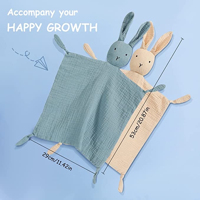 Bunny Muslin Sleeping buddy, Lovey