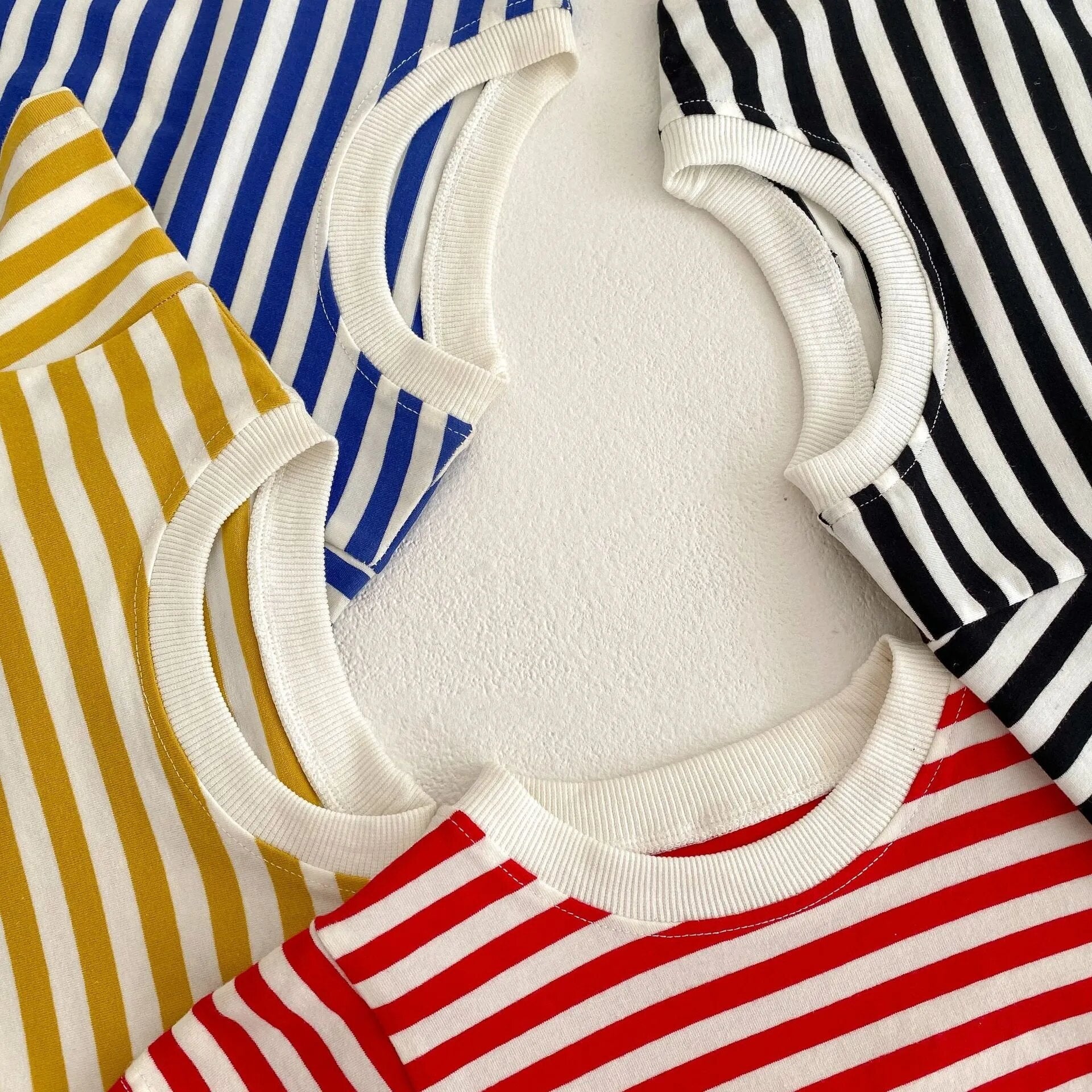 Striped Oversized, Bubble T-shirt Romper