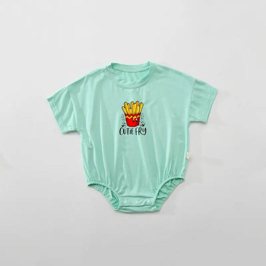 Cutie fry Oversized, Bubble T-shirt Romper