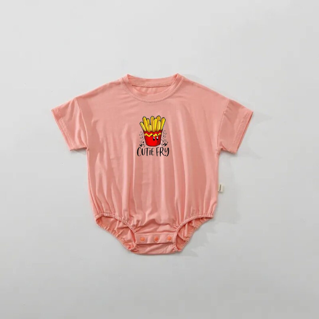 Cutie fry Oversized, Bubble T-shirt Romper
