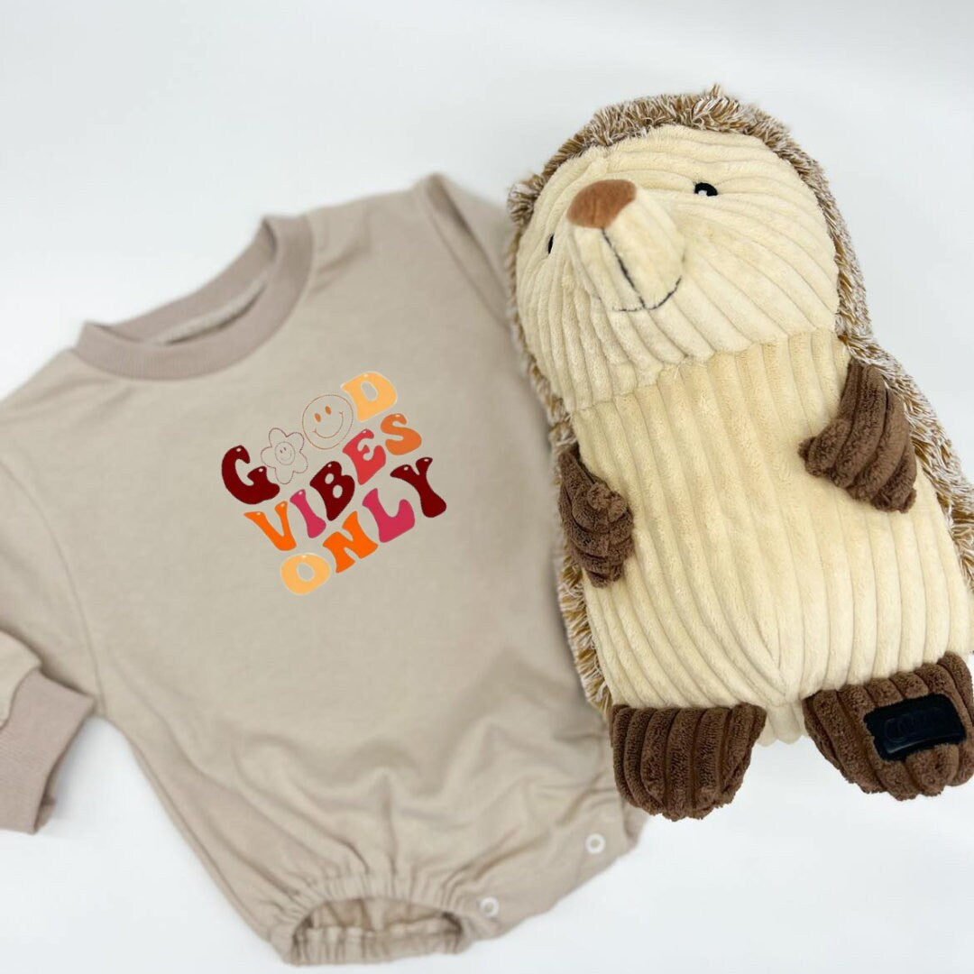 Cute Bubble Sweatshirt romper for baby/infant/toddler. Oversized Sweatshirt