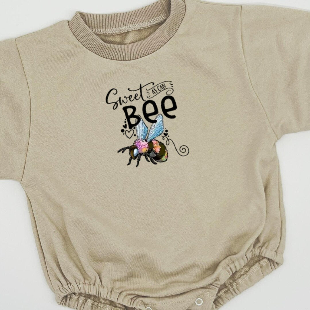 Cute Bubble Sweatshirt romper for baby/infant/toddler. Oversized Sweatshirt