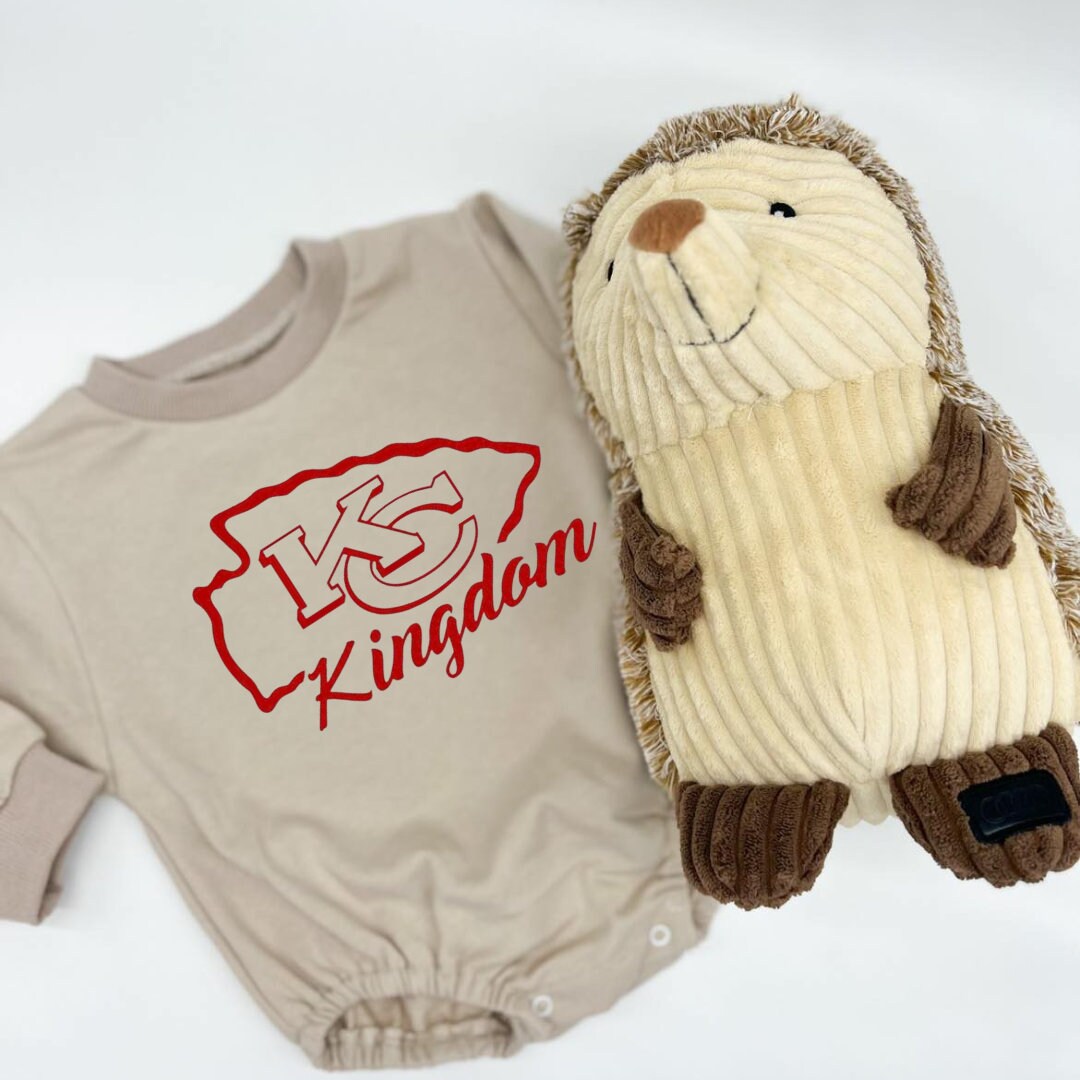Chief, KC Bubble Sweatshirt romper for baby/infant/toddler. Oversized Sweatshirt