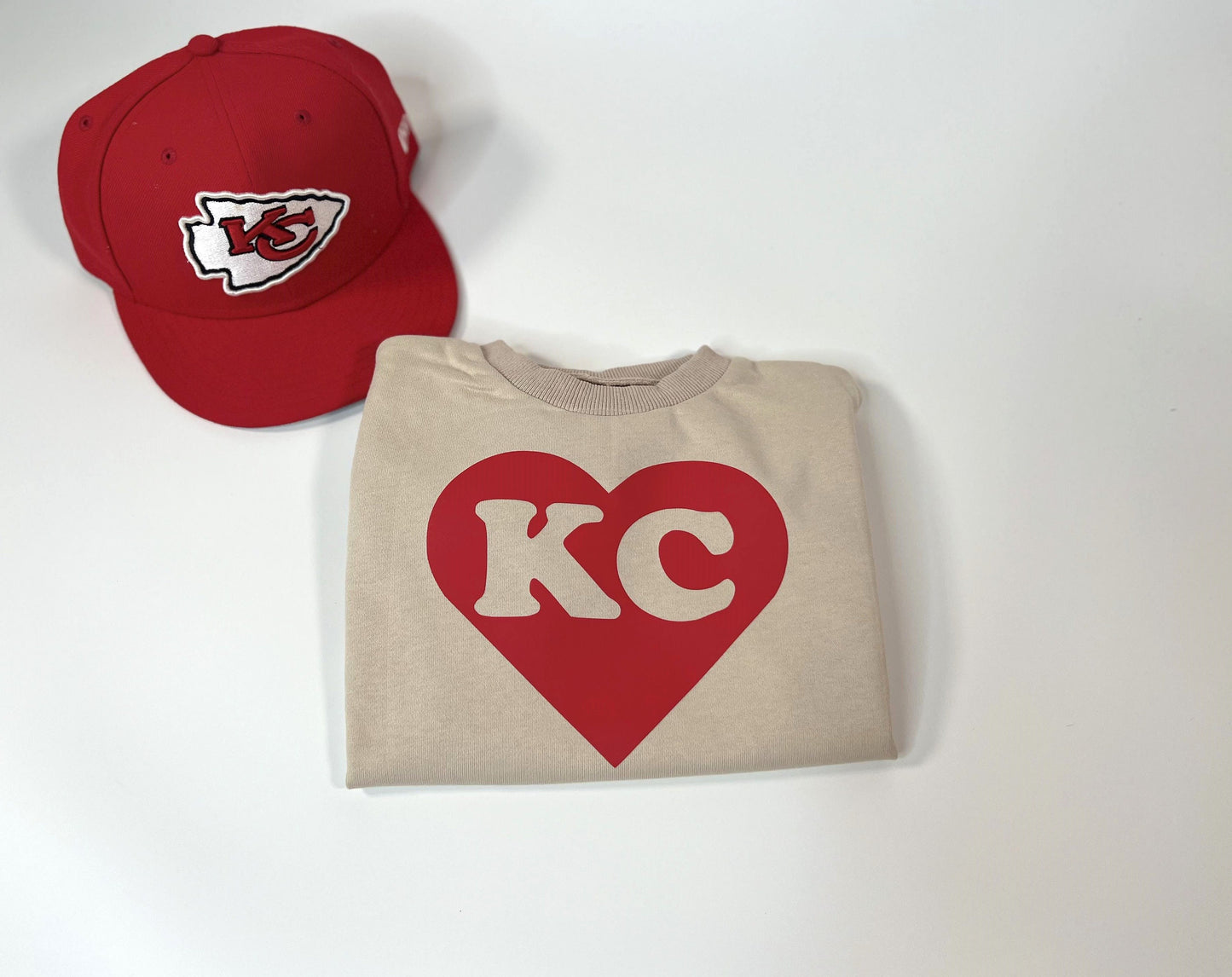 Chiefs, KC Bubble Sweatshirt romper for baby/infant/toddler. Oversized Sweatshirt