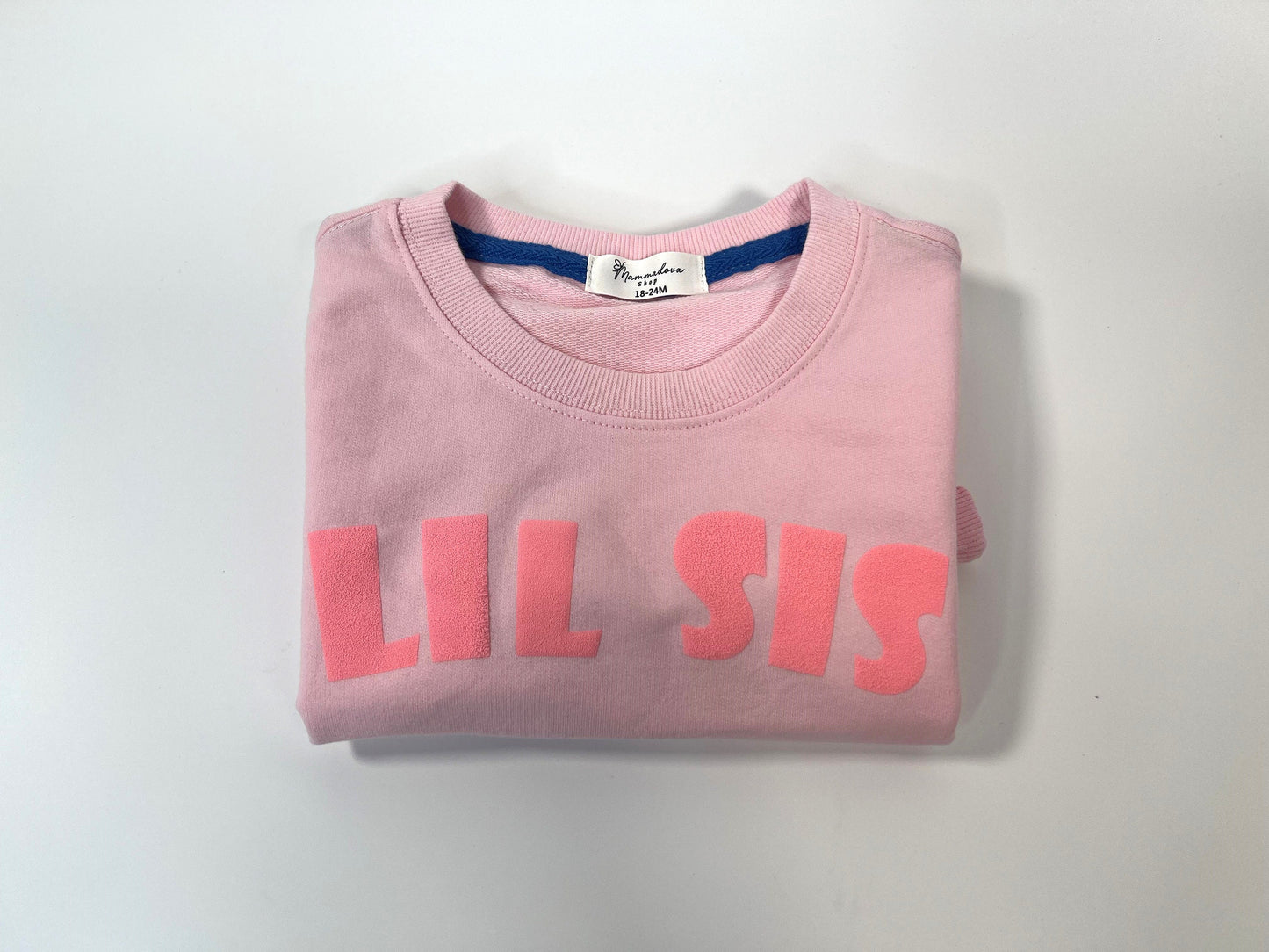 Big Bro, Big Sis, Lil Bro, Little Sis Sweater romper for kids/toddlers. 18 months to 5T
