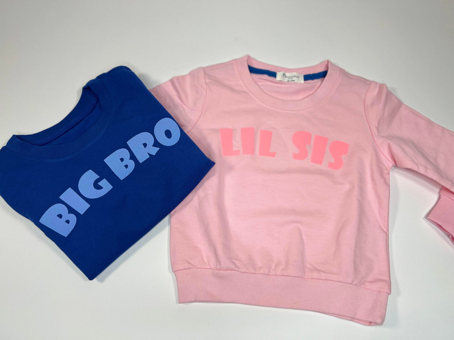 Big Bro, Big Sis, Lil Bro, Little Sis Sweater romper for kids/toddlers. 18 months to 5T