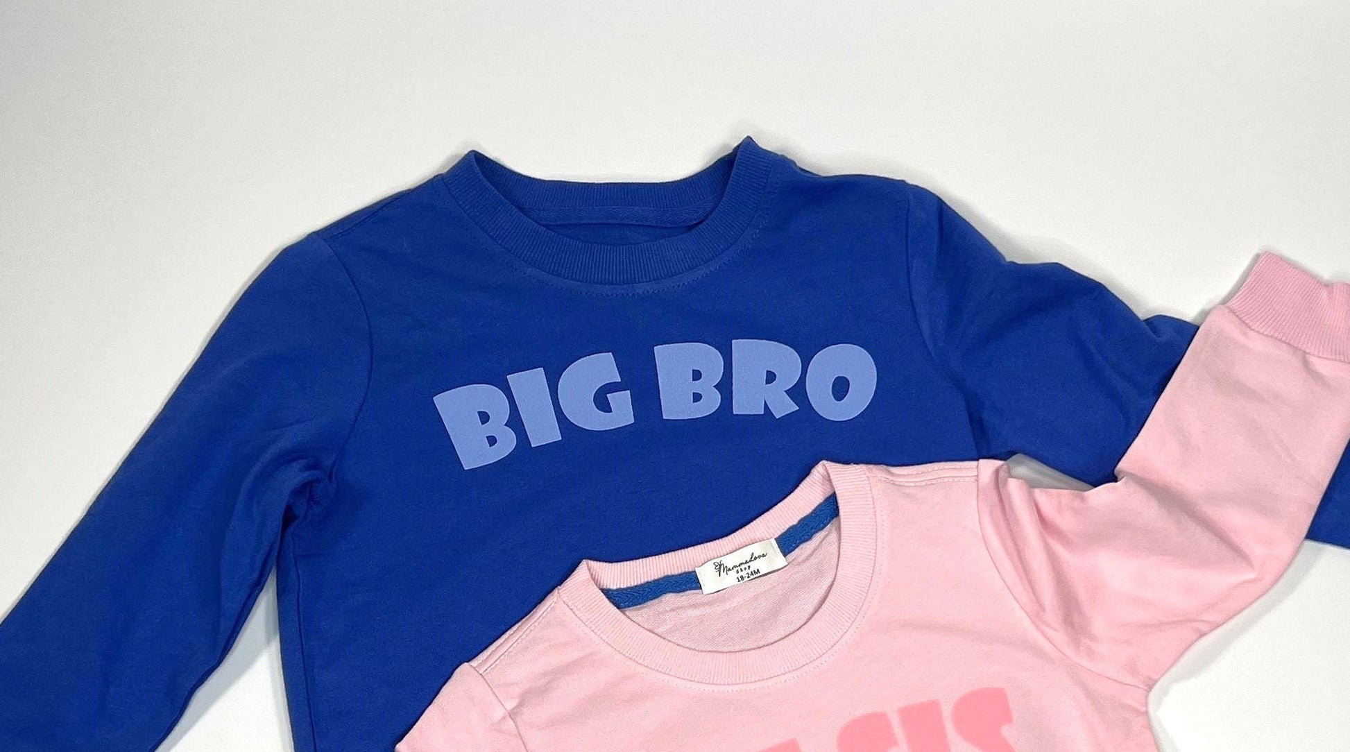 Big Bro, Big Sis, Lil Bro, Little Sis Sweater romper for kids/toddlers. 18 months to 5T