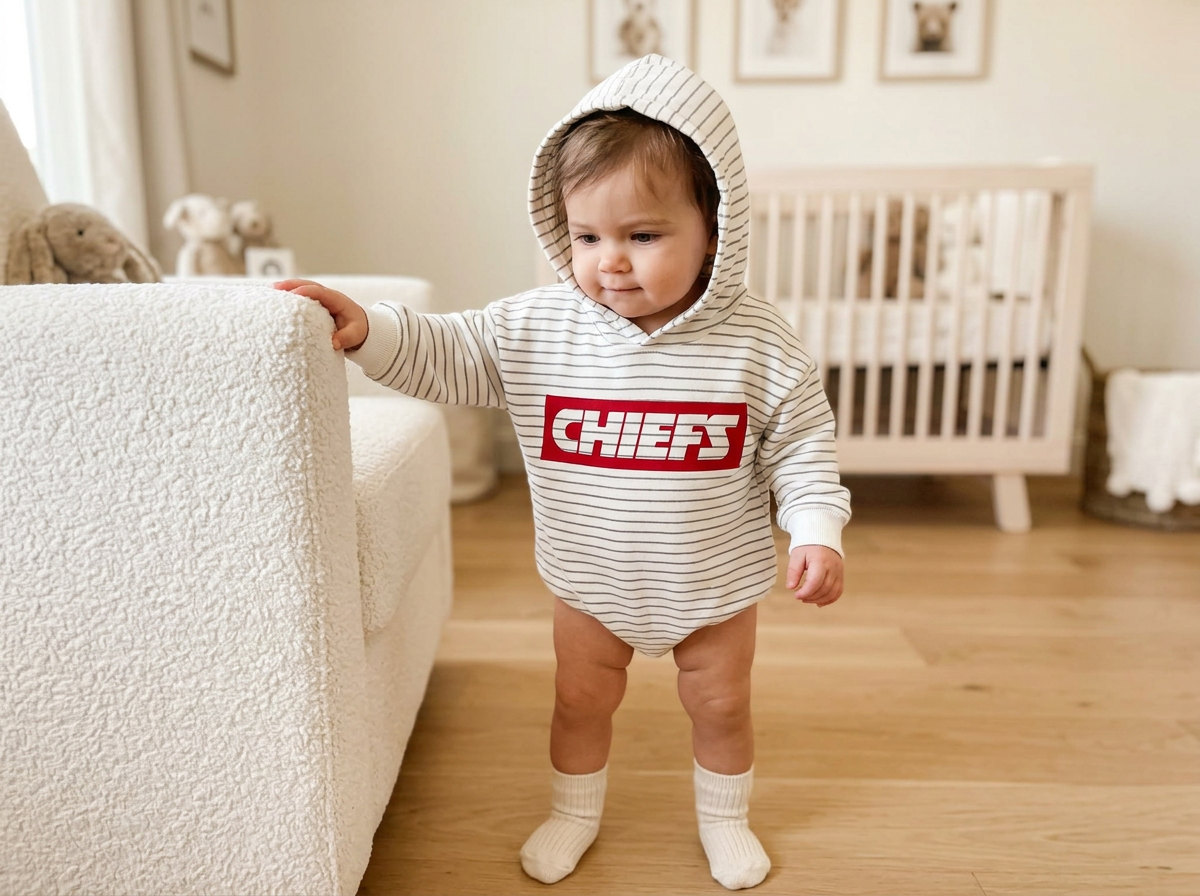 Chiefs Hoodie Sweater Romper/ Sweatshirt for Babies and Toddlers
