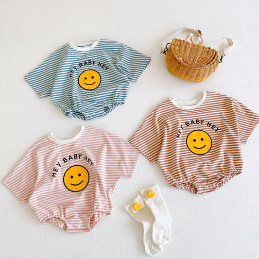 Smiley face oversized, bubble Baby and Toddler Romper