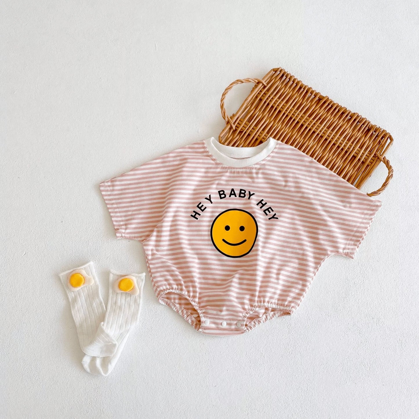 Smiley face oversized, bubble Baby and Toddler Romper