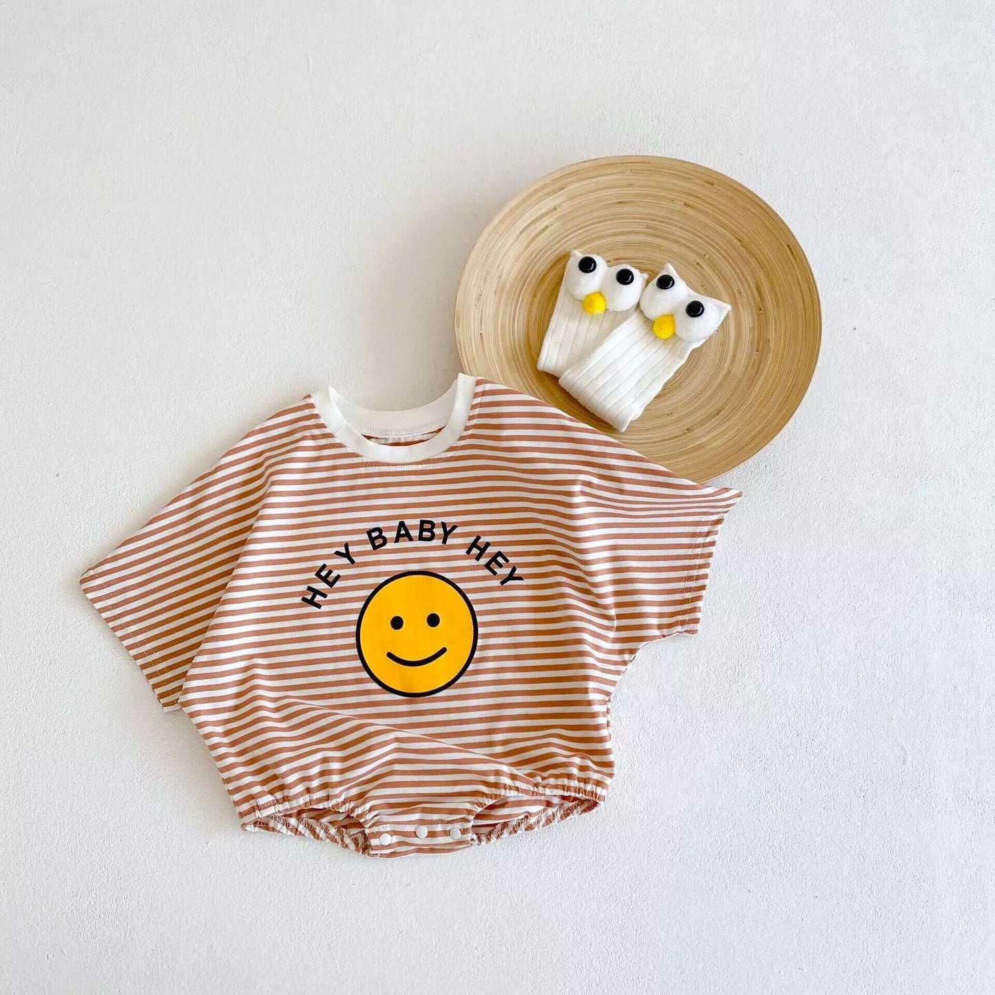 Smiley face oversized, bubble Baby and Toddler Romper