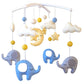 Handmade Felt Elephant Nursery Mobile, Cot Mobile, Baby Room Decoration