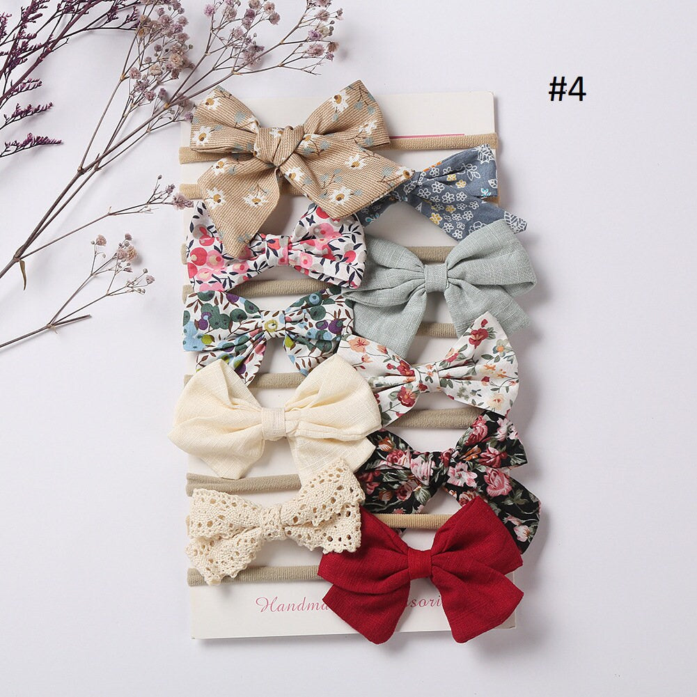 Nylon Baby Headbands, Baby Hair Bows, Baby Shower gift