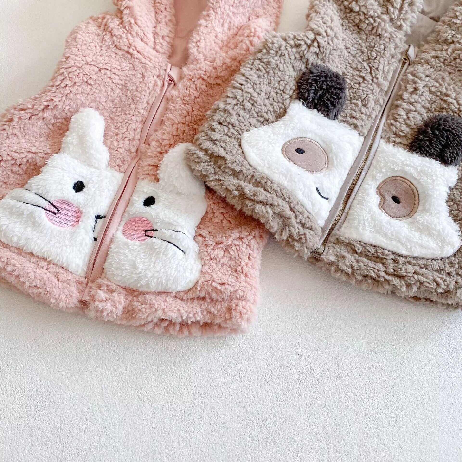 Baby/Toddler Vest, Cardigan. Panda and Bunny Cardigan