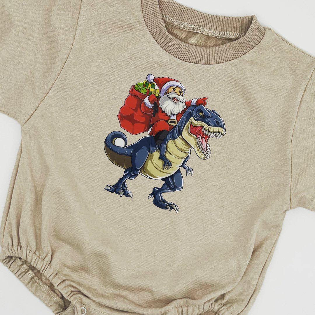 Christmas Bubble Sweatshirt romper for baby/infant/toddler. Oversized Sweatshirt