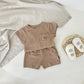 Baby Bear Print Clothes, Summer T-Shirt and Shorts Set