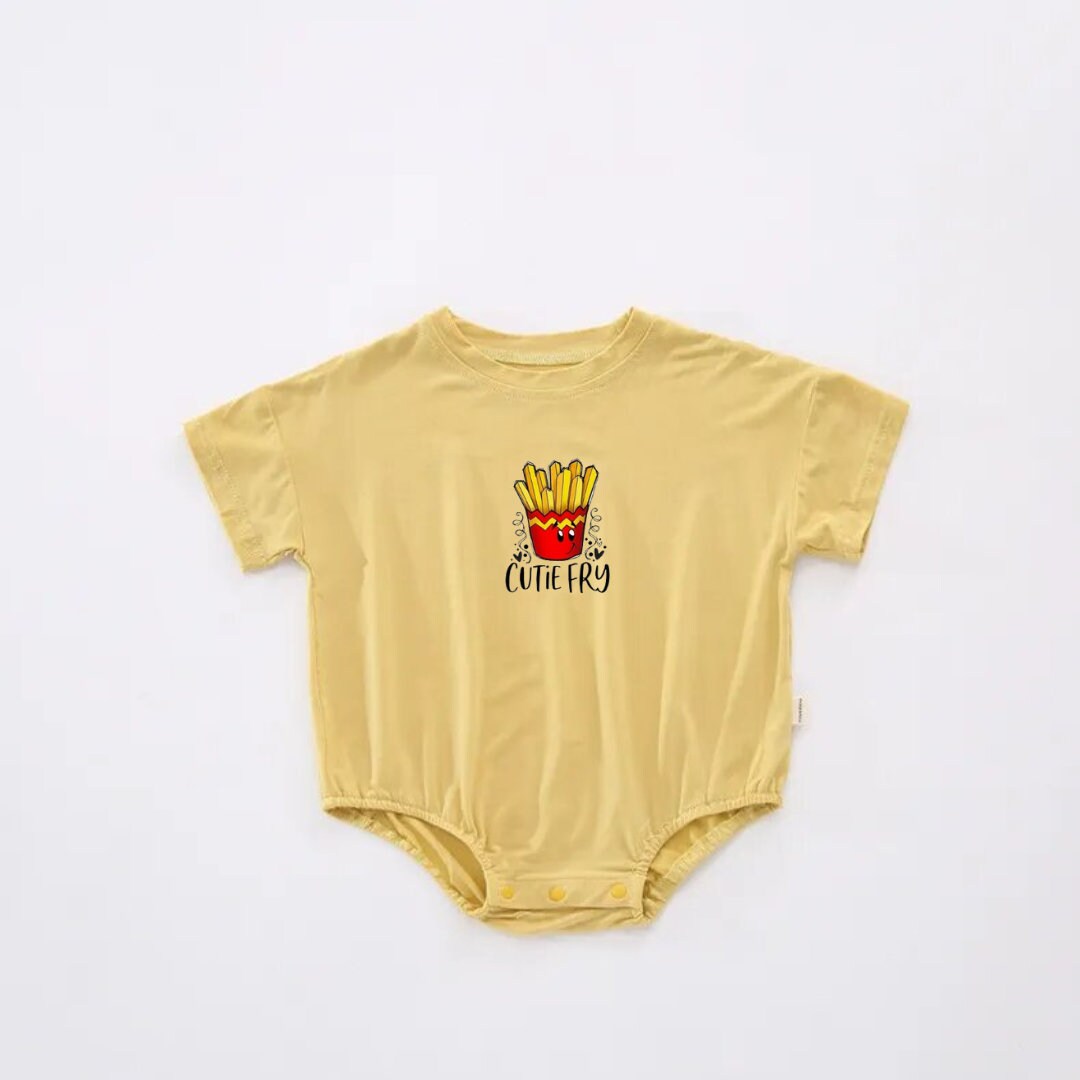 Cutie fry Oversized, Bubble T-shirt Romper