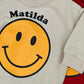 Personalized Smiley Face Baby and Toddler Sweatshirt romper, Bubble sweatshirt, Oversized Sweatshirt