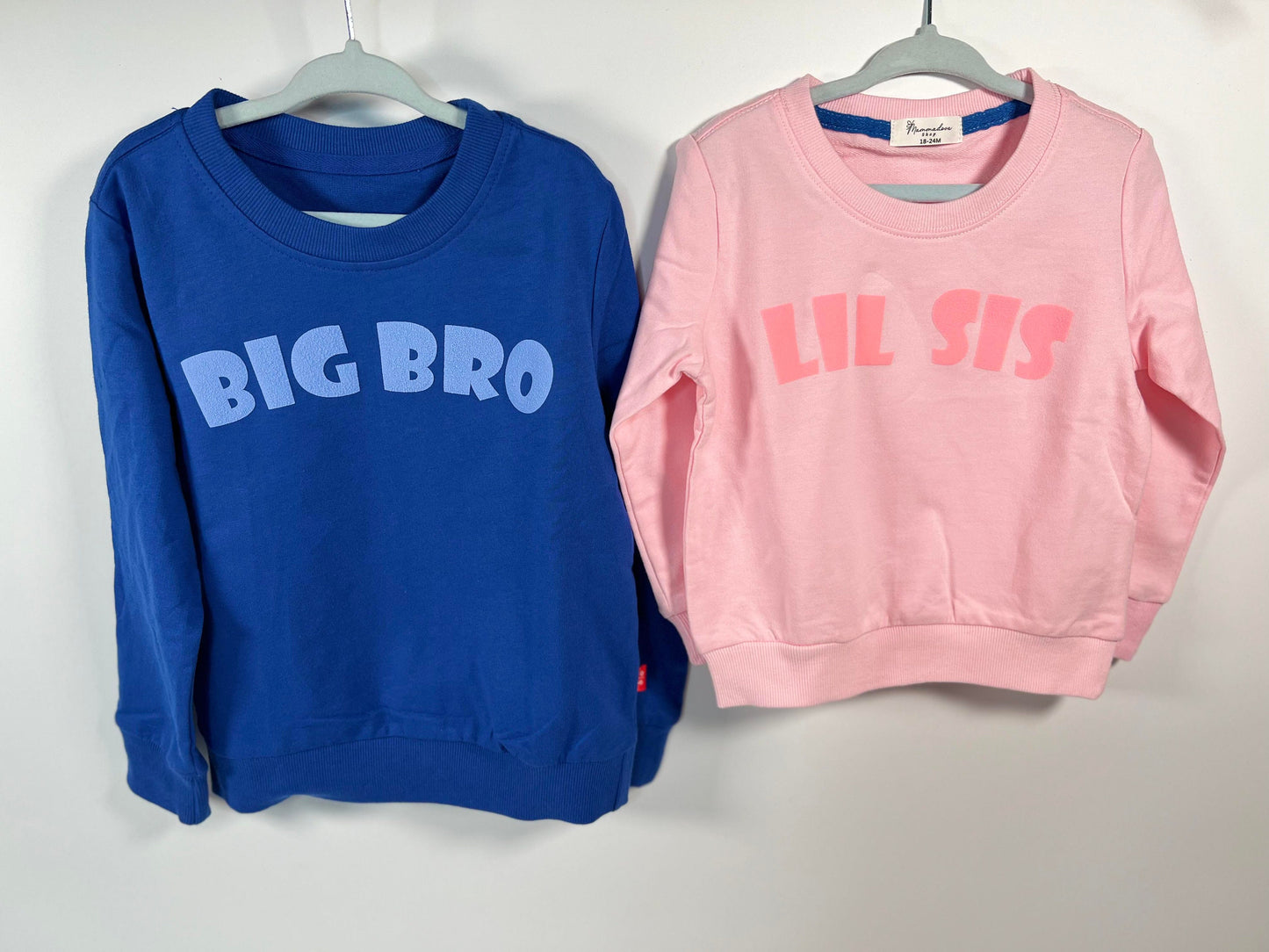 Big Bro, Big Sis, Lil Bro, Little Sis Sweater romper for kids/toddlers. 18 months to 5T